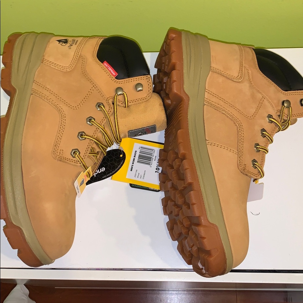Herman Survivors leather steel toe work Boots nwt - Picture 7 of 14